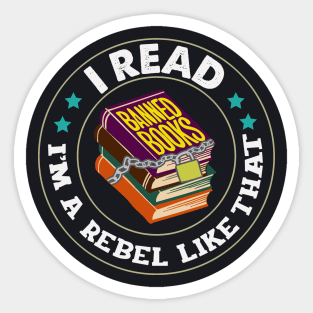 I Read Banned Books Sticker